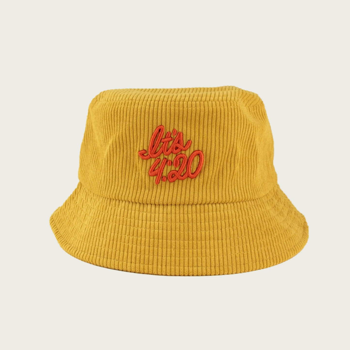 It's 420 Corduroy Bucket Hat - Yellow