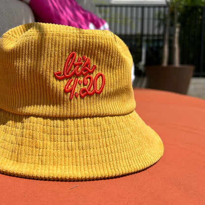 It's 420 Corduroy Bucket Hat - Yellow