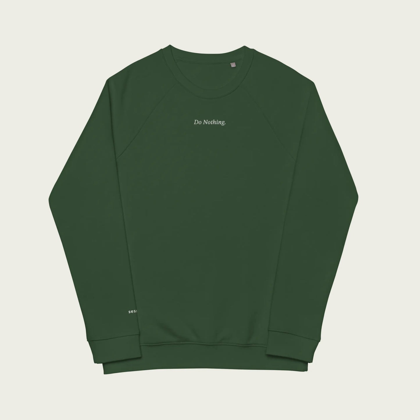 Do Nothing. Embroidered Sweatshirt - Green